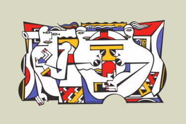 Andrographie N° 94281 Drawing titled "Andrographie N° 942…" by Lucien Ségura, Original Artwork, Marker
