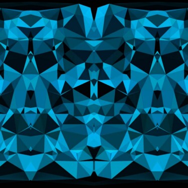 数字艺术 标题为“Abstract blue backg…” 由Abraham Addy, 原创艺术品, 数字油画