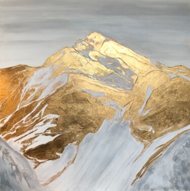 绘画 标题为“golden mountains” 由Olga Zaitseva, 原创艺术品, 丙烯