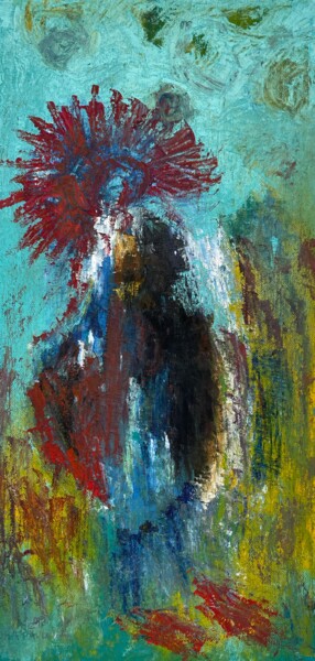 绘画 标题为“Vibrant vertical 20…” 由Lora Pavlova, 原创艺术品, 油