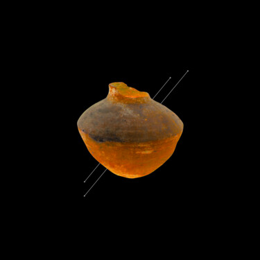 Digital Arts με τίτλο "Ceramics Jar Black" από Manos Chronakis, Αυθεντικά έργα τέχνης, Φωτογραφία Μοντάζ