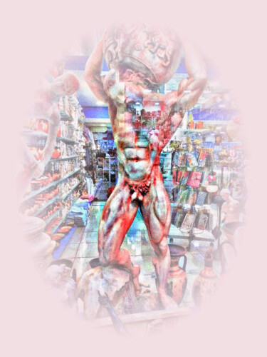 Digital Arts με τίτλο "Atlas Mythology God…" από Manos Chronakis, Αυθεντικά έργα τέχνης, Ψηφιακή ζωγραφική