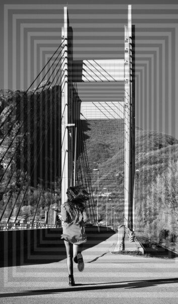 Photographie intitulée "Escape from the bri…" par Alice B., Œuvre d'art originale, Photographie manipulée