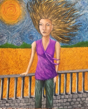 Painting titled "Bisoline" by Jean Luc Onré, Original Artwork, Acrylic