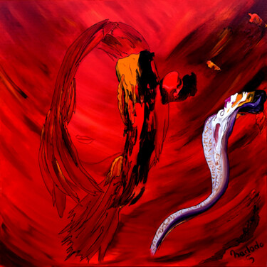 Peinture intitulée "Fantomatique" par Nadodo, Œuvre d'art originale, Acrylique