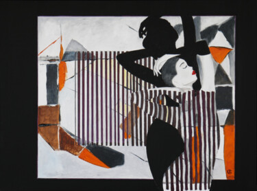 Painting titled "Women's Secrets." by Svetlana Bagdasaryan, Original Artwork, Oil Mounted on Wood Stretcher frame