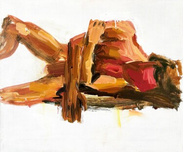 Картина под названием "Internal strain" - Anastasiya Krokhmal ( Art Kroha), Подлинное произведение искусства, Масло Установл…