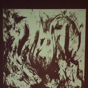 " Flammes spirituelles " 绘画 标题为“" Flammes spirituel…” 由Crakerblackblack, 原创艺术品, 雕刻