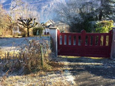 Photography titled "Le portail rouge" by Camille R., Original Artwork, Non Manipulated Photography