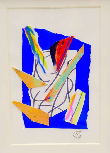 Collages titled "M3 - Collage flotta…" by Nathalie Cuvelier Abstraction(S), Original Artwork, Collages