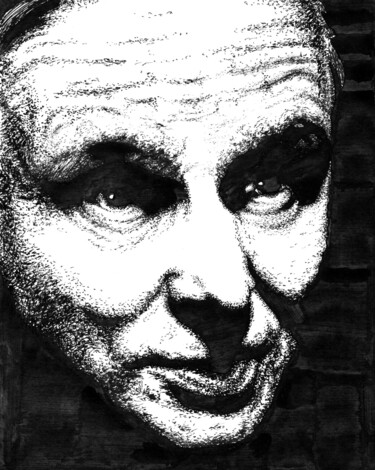 Uriah Heep (Character of Ch. Dickens) 图画 标题为“Uriah Heep (Charact…” 由Владимир Абаимов, 原创艺术品, 墨