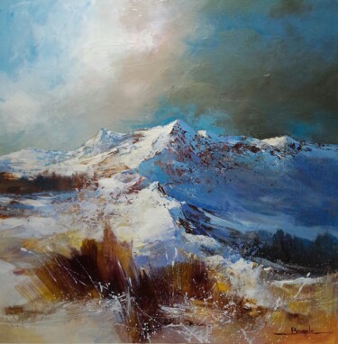 Paysage montagne 8 Peinture intitulée "Paysage montagne 8" par Christian Bessede, Œuvre d'art originale, Acrylique