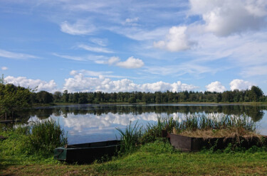 Photographie intitulée "Sky in the lake - M…" par Pascal Carro (ORAK), Œuvre d'art originale, Photographie non manipulée