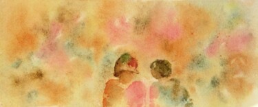 Aquarelle 17 Peinture intitulée "Aquarelle 17" par Jacqueline Pascaud, Œuvre d'art originale, Aquarelle Monté sur Autre panneau rigide