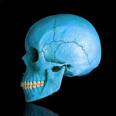 数字艺术 标题为“Death in Blue” 由Jean-Marie Gitard (Mr STRANGE), 原创艺术品, 照片蒙太奇