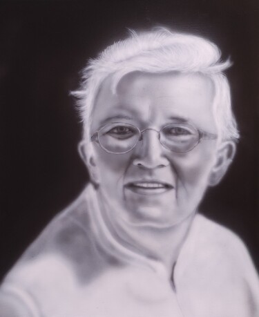 Painting titled "Gabi..." by Matthias Lietz, Original Artwork, Airbrush