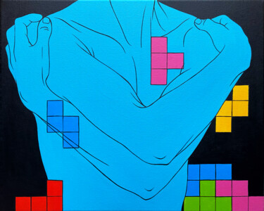 Understand Yourself 绘画 标题为“Understand Yourself” 由Sviatlana Petushkova, 原创艺术品, 丙烯 安装在木质担架架上