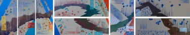 Grand Canyon ABCEFDGH Polyptych Картина под названием "Grand Canyon ABCEFD…" - Aleks Andr, Подлинное произведение искусства, Акрил