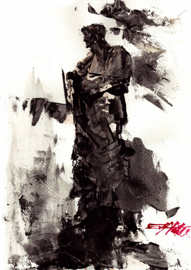 N°842 Publius Vergilius Maro Peinture intitulée "N°842 Publius Vergi…" par Alexandre Dumitrescu, Œuvre d'art originale, Acrylique