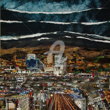 Collages getiteld "F 1662" door Patrick Demelenne, Origineel Kunstwerk, Collages