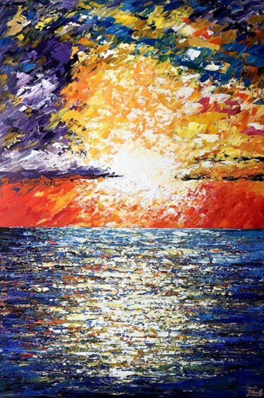 제목이 "Distant Sun"인 미술작품 Tanya Hansen (TanyaSunart)로, 원작, 아크릴