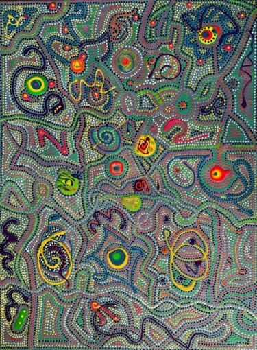 Peinture intitulée "Graffiti" par Elise H, Œuvre d'art originale, Acrylique
