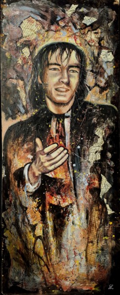 Painting titled "Je te donne - Le ma…" by Ghislaine Letourneur, Original Artwork, Oil