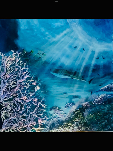 Abîme silencieux 绘画 标题为“Abîme silencieux” 由Carole Denise Denise, 原创艺术品, 树脂 安装在木质担架架上