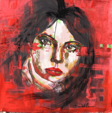 绘画 标题为“deep red” 由Donatella Marraoni, 原创艺术品, 丙烯