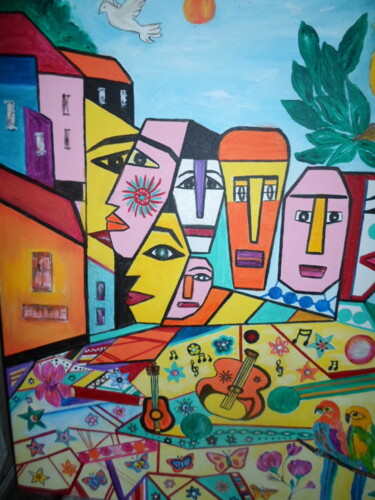 Peinture intitulée "SC 12/21 B" par Marie-Françoise Gallone, Œuvre d'art originale, Acrylique Monté sur Châssis en bois