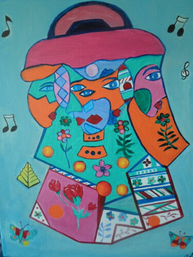 Peinture intitulée "SC 1/22 G" par Marie-Françoise Gallone, Œuvre d'art originale, Acrylique Monté sur Châssis en bois