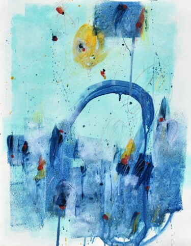 Clear Blue Skies Ahead "Clear Blue Skies Ah…" başlıklı Tablo Cynthia Ligeros tarafından, Orijinal sanat, Akrilik