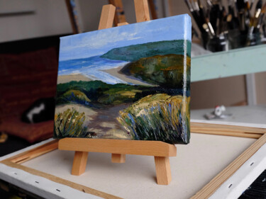 Painting titled "Summer Holiday" by Dawn Rodger, Original Artwork, Oil