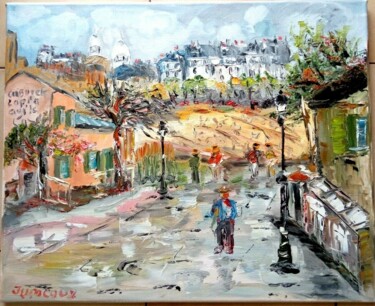 Malerei mit dem Titel "PARIS CABARET LE LA…" von Jean Pierre Jumeaux, Original-Kunstwerk, Öl