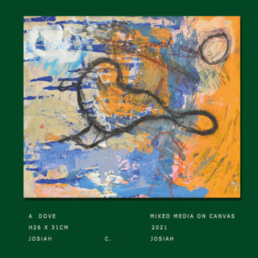 绘画 标题为“A Dove” 由Josiah C. Josiah Signature Art Gallery, 原创艺术品, 丙烯