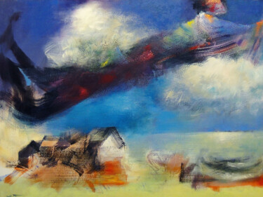 제목이 "Ma Campagne"인 미술작품 Harald Wolff로, 원작, 기름