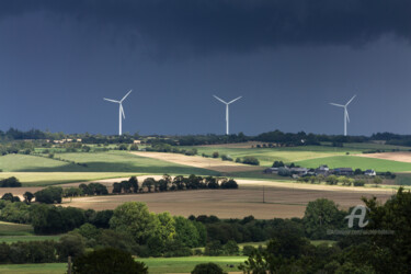 Fotografie mit dem Titel "éoliennes" von Michel Babkine, Original-Kunstwerk, Digitale Fotografie