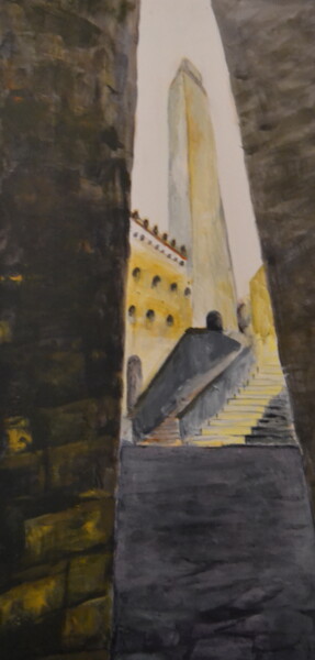 绘画 标题为“Torre Grosso S.G.” 由Susan Monk, 原创艺术品, 丙烯