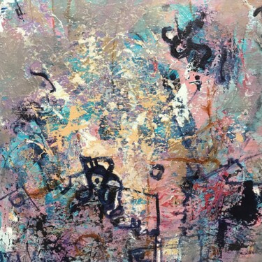 Painting titled "Douce ambiance" by Jean Brisé, Original Artwork, Acrylic Mounted on Wood Stretcher frame