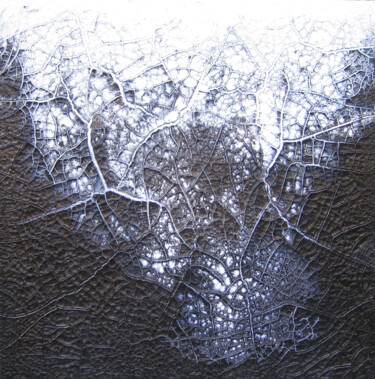 Painting titled "Transformation" by Sylvain Clercant, Original Artwork, Acrylic Mounted on Wood Stretcher frame