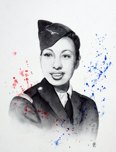 Peinture intitulée "Osez Joséphine" par Emilie Denis, Œuvre d'art originale, Aquarelle