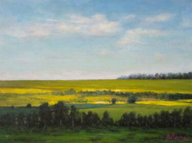 В полях Pintura titulada "В полях" por Andrei Abramov (Andrei Liumes), Obra de arte original, Oleo