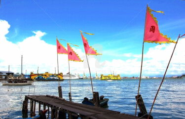 Photography titled "Malaysia  - Boats b…" by Clement Tsang, Original Artwork, Digital Photography