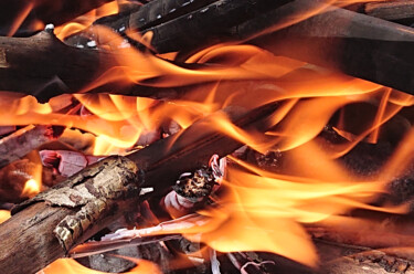 Photographie intitulée "Fire" par Pascal Carro (ORAK), Œuvre d'art originale, Photographie manipulée