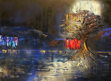 Peinture intitulée "Connexion" par Emma Sampil, Œuvre d'art originale, Acrylique