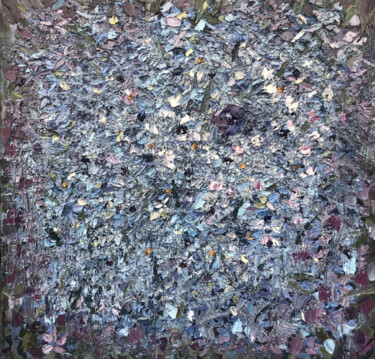 Schilderij getiteld "Forget - me - nots" door Anna Sokolan, Origineel Kunstwerk, Olie