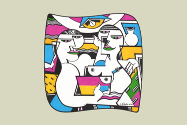 Andrographie N° 07183 Σχέδιο με τίτλο "Andrographie N° 071…" από Lucien Ségura, Αυθεντικά έργα τέχνης, Μαρκαδόρος