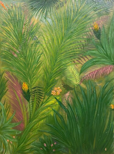 WELCOME TO THE JUNGLE 绘画 标题为“WELCOME TO THE JUNG…” 由Ieva Graudina (IGraudinaArt), 原创艺术品, 油