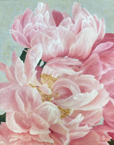 ROYAL PEONIES 绘画 标题为“ROYAL PEONIES” 由Ieva Graudina (IGraudinaArt), 原创艺术品, 油
