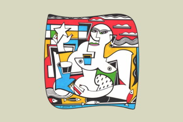 Andrographie N° 71262 图画 标题为“Andrographie N° 712…” 由Lucien Ségura, 原创艺术品, 标记